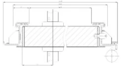 HÖRMANN Komplettset Mehrzwecktür MZ-1 Mit Lichtausschnitt LA-B5 Inkl. Eckzarge -Türen Verkauf hoermann mz technische zeichnung 1