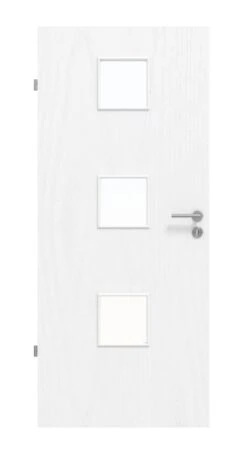 HÖRMANN Innentür Esche Weiß Duradecor ProLine Mit Lichtausschnitt LA 10
