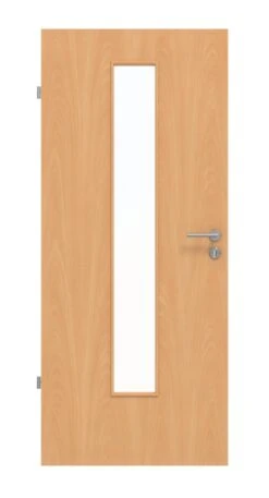 HÖRMANN Innentür Französische Buche Duradecor ProLine Mit Lichtausschnitt LA 24 Mittig