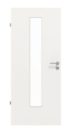 HÖRMANN Innentür Verkehrsweiß RAL 9016 Duradecor ProLine Mit Lichtausschnitt LA 24 Mittig