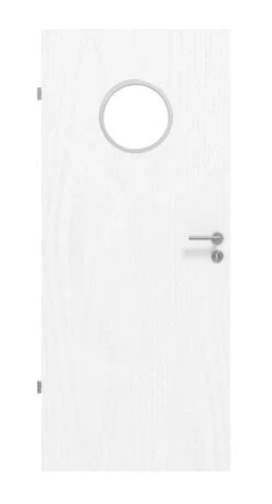 HÖRMANN Innentür Esche Weiß Duradecor ProLine Mit Lichtausschnitt LA Bullauge