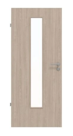 HÖRMANN Innentür Graueiche Duradecor ProLine Mit Lichtausschnitt LA 24 Mittig