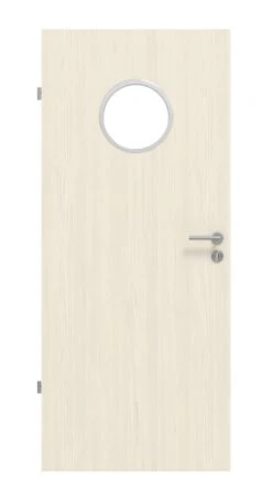 HÖRMANN Innentür Gebürstete Pinie Duradecor ProLine Mit Lichtausschnitt LA Bullauge