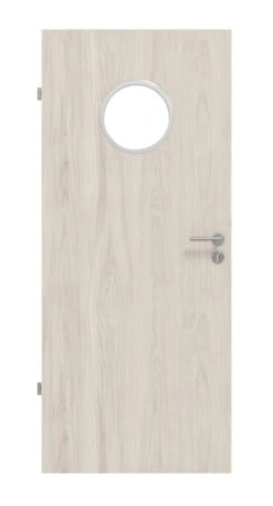 HÖRMANN Innentür Gebürstete Salzeiche Duradecor ProLine Mit Lichtausschnitt LA Bullauge