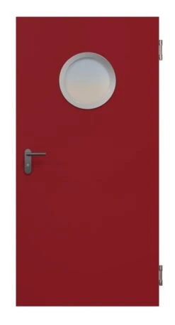 HÖRMANN Innentür-Blatt OIT 40-1 Stahl Mit Lichtausschnitt LA Rund -Türen Verkauf la rund tuer ral3003 schwarz obentuerschliesser0 1