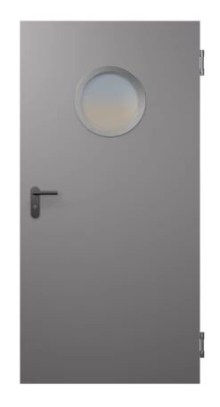 HÖRMANN Innentür-Blatt OIT 40-1 Stahl Mit Lichtausschnitt LA Rund