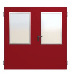 HÖRMANN Innentür-Set 2-flg. Innentür ZK Mit Lichtausschnitt LA-B6 Inkl. Eckzarge -Türen Verkauf ral3003 2 1