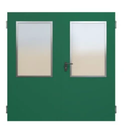 HÖRMANN Innentür-Set 2-flg. Innentür ZK Mit Lichtausschnitt LA-B6 Inkl. Eckzarge -Türen Verkauf ral6005 9