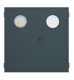 HÖRMANN Innentür-Set 2-flg. Innentür OIT 40-2 Mit Rundem Lichtausschnitt Inkl. Eckzarge -Türen Verkauf ral7016 15