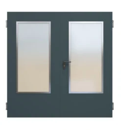 HÖRMANN Innentür-Set 2-flg. Innentür ZK Mit Lichtausschnitt LA-B7 Inkl. Eckzarge -Türen Verkauf ral7016 6