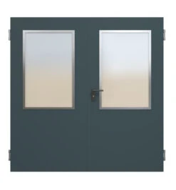 HÖRMANN Innentür-Set 2-flg. Innentür ZK Mit Lichtausschnitt LA-B6 Inkl. Eckzarge -Türen Verkauf ral7016 7