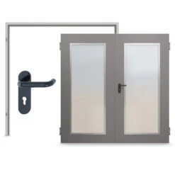 HÖRMANN Innentür-Set 2-flg. Innentür ZK Mit Lichtausschnitt LA-B8 Inkl. Eckzarge